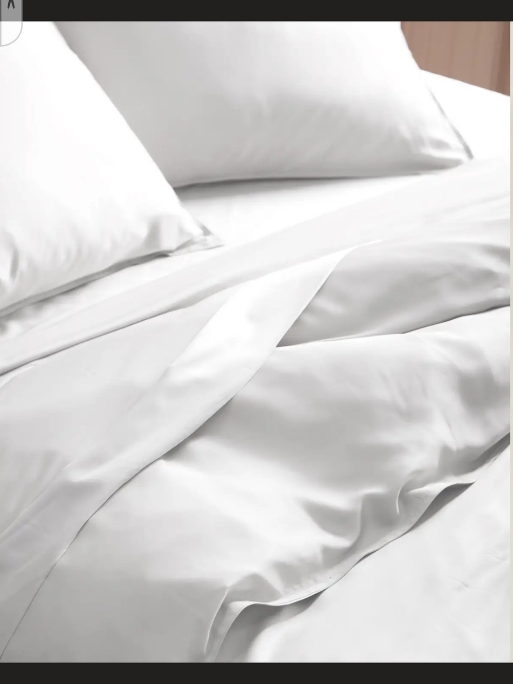 Quince Soft White Bamboo King Duvet Cover - Minimalist Bedding - Picture 4 of 6